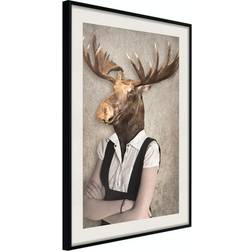 Arkiio Affisch Brainy Moose [Poster] 20x30 Poster